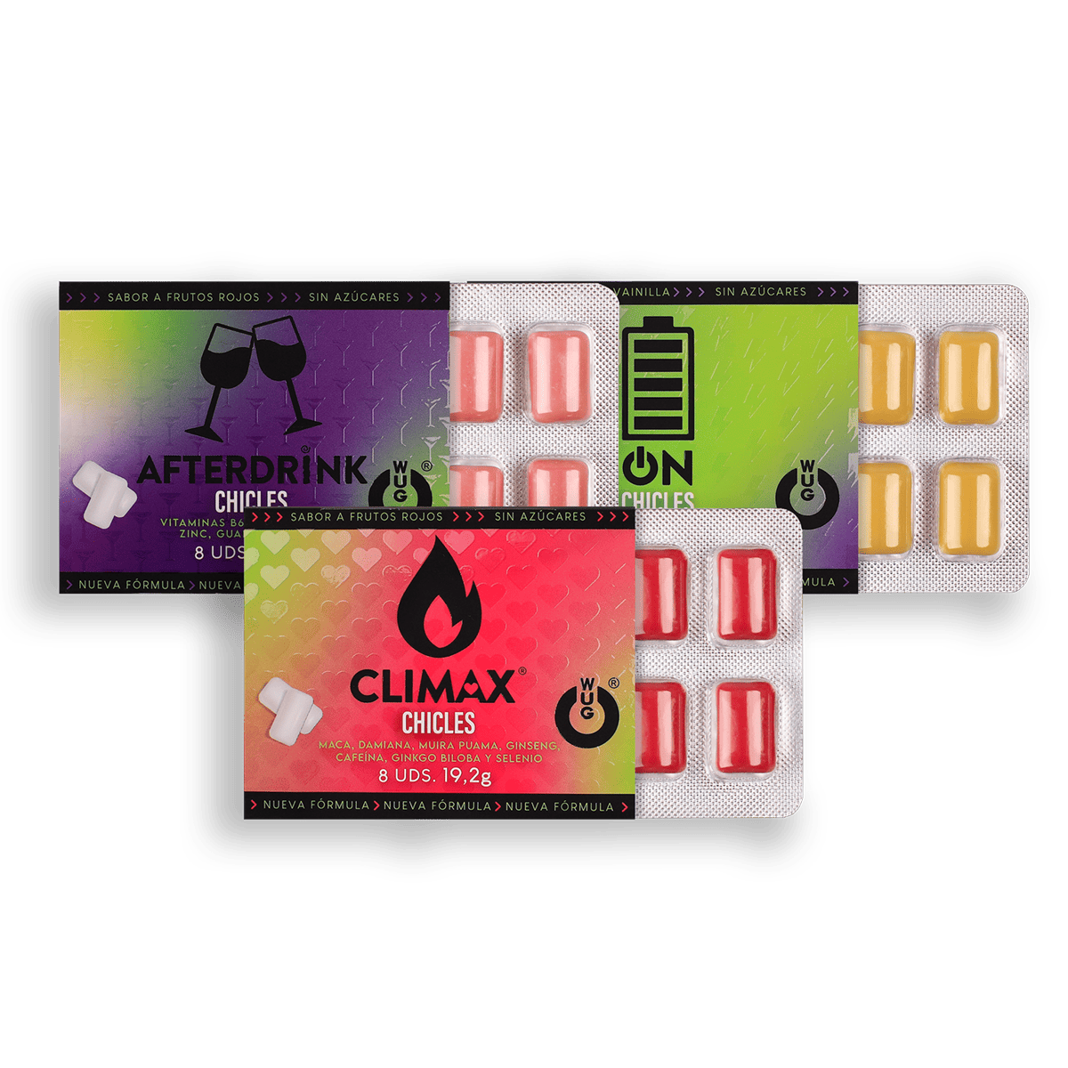 PACK WUG FIESTA X3 UDS BLISTER ( ON, AFTERDRINK, CLIMAX)