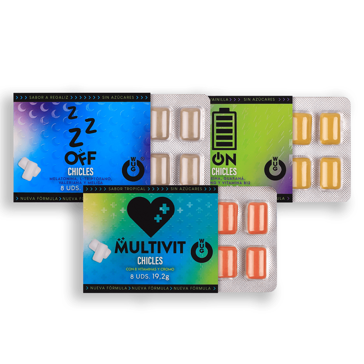 PACK WUG DEPORTE X3 UDS BLISTER (ON, OFF, MULTIVIT)